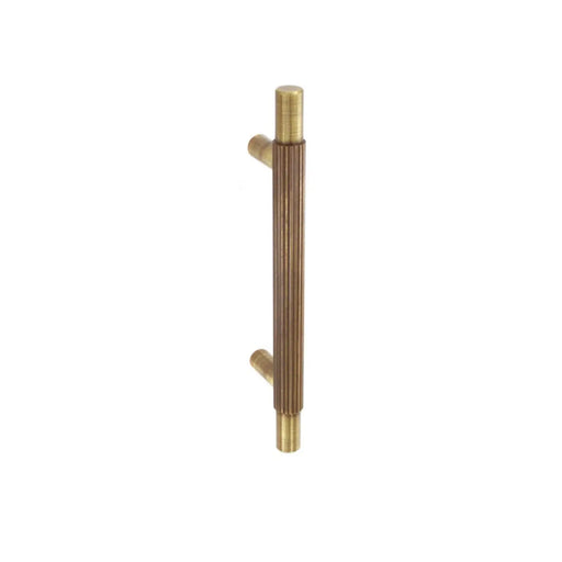 Smiths Architectural Linear Knurled Handle 96mm Antique Brass