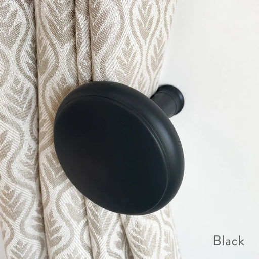 Jones Interiors Shore Wood Holdback Black Pair