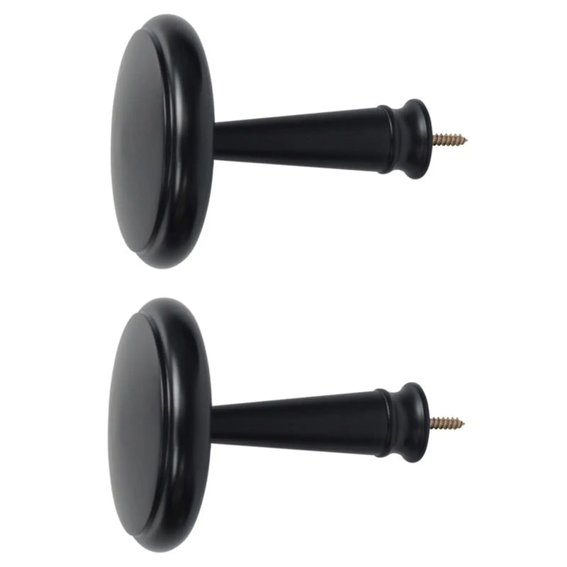 Jones Interiors Shore Wood Holdback Black Pair