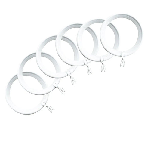 Jones Interiors Cosmos Metal Rings White Pack 6