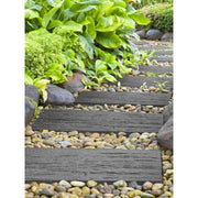 Primeur Railroad Stepping Stone Railroad Tie Grey 2x25x60cm