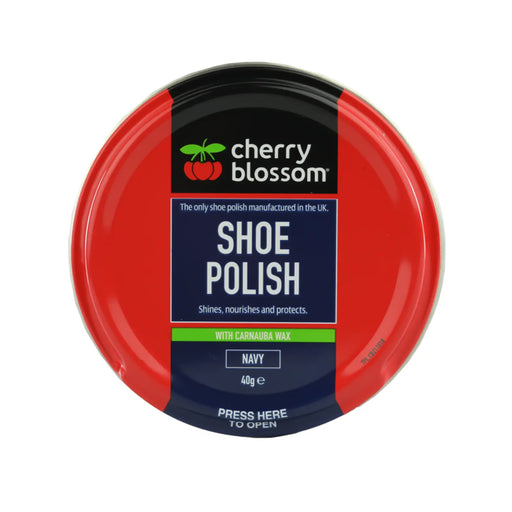 Cherry Blossom Shoe Polish Navy 40g