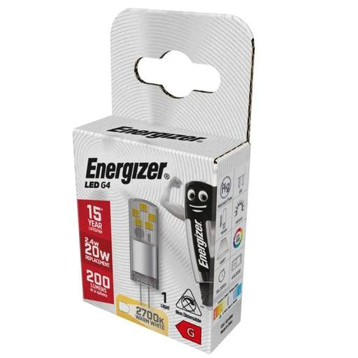 Energizer LED G4 215lm 2700k Warm White 1.8w