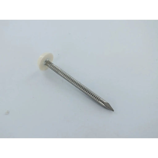 Securpak Plastic Headed Nail White 40mm 4 Pack