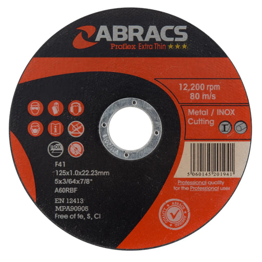 Abracs Proflex Extra Thin Cutting Disc 125mm