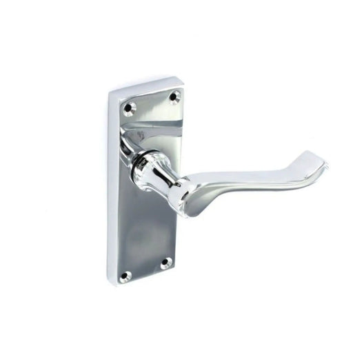 Securit Scroll Chrome Latch Handles (Pair) 120mm