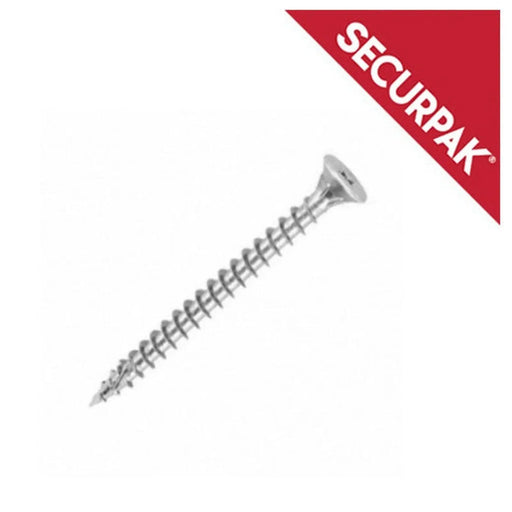 Securpak Pozi CSK Twin Screws ZP 6 x 75mm Pack 8