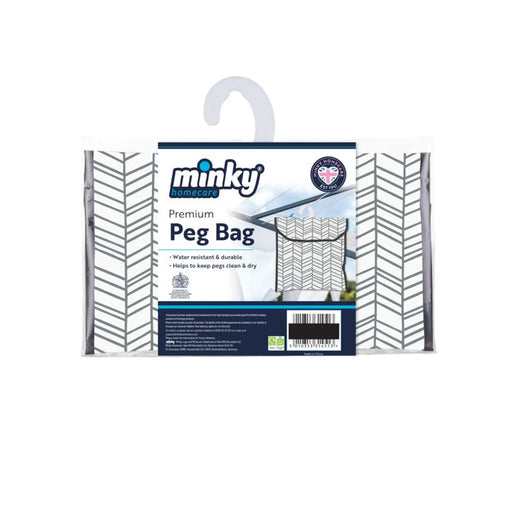 Minky Premium Geometric Peg Bag
