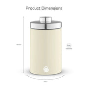 Swan Townhouse Canisters Set Of 3 Cream 1.6L