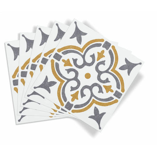 d-c-fix® Self Adhesive Wall Tile Jamila Gold 15cm x 15cm / Pack Of 6