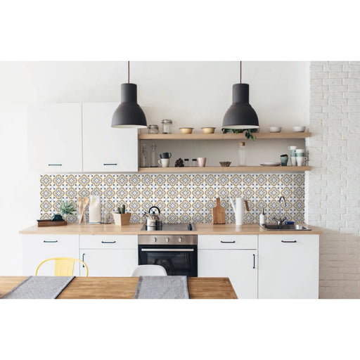 d-c-fix® Self Adhesive Wall Tile Jamila Gold 15cm x 15cm / Pack Of 6