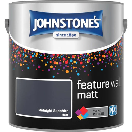 Johnstone's Feature Wall Matt 2.5L Midnight Sapphire