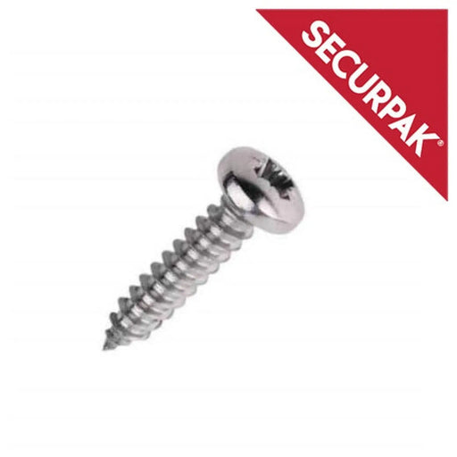 Securpak Pozi Csk Self Tap Screws 3.5x12mm Pack 40