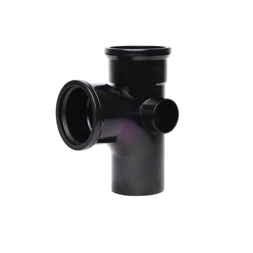 Davant Double Socket Branch 92° Black 110mm