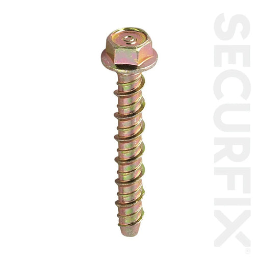 Securfix Concrete Bolt Zinc Plated M6X50mm 10 Pack