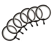 Jones Interiors Cosmos Metal Rings Black Pack 6