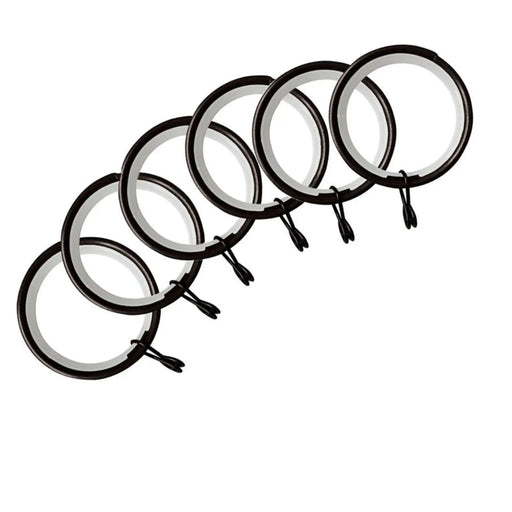 Jones Interiors Cosmos Metal Rings Black Pack 6