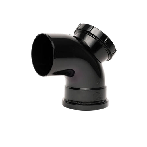 Davant Single Socket Access 92.5°Bend Black 110mm