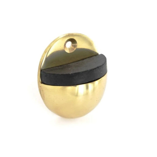 Securit Brass Oval Door Stop 50mm