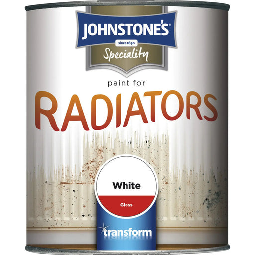 Johnstone's Paint For Radiators 750ml White Gloss