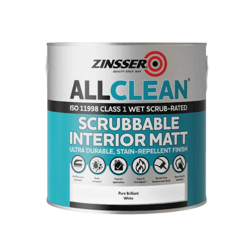 Zinsser Allclean White Scrubbable Matt 2.5L