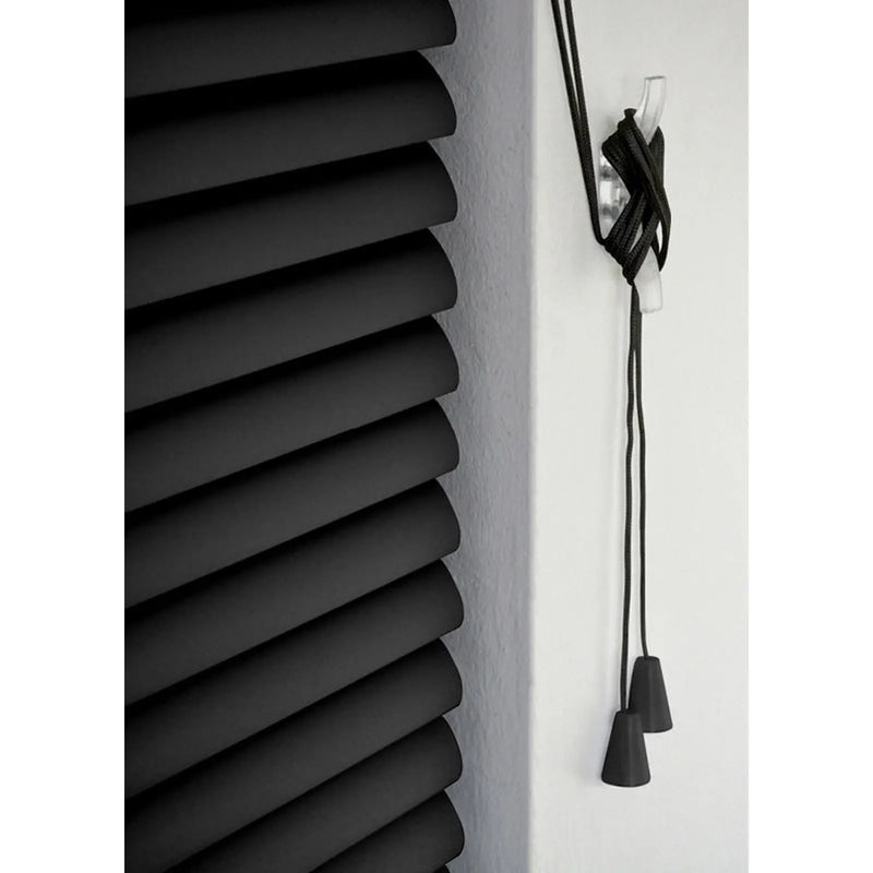 RENAISSANCE PVC Wide Venetian Blind Black 105cm