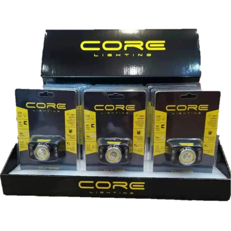 Core Rechargeable Head Torch 320 Lumens