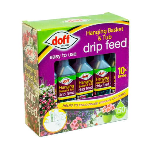 Doff Drip Feeders Pack 10 Hanging Basket & Tub