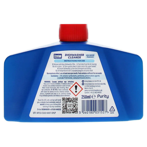 Crystale Dishwasher Cleaner 250ml Aqua Marine