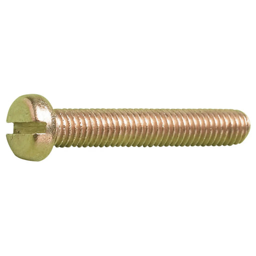 MetalMate Screw Brass M4x10 Slot Pan Hd DIN85 Bx 200