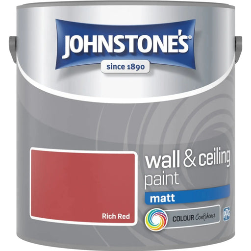 Johnstone's Wall & Ceiling Matt 2.5L Rich Red