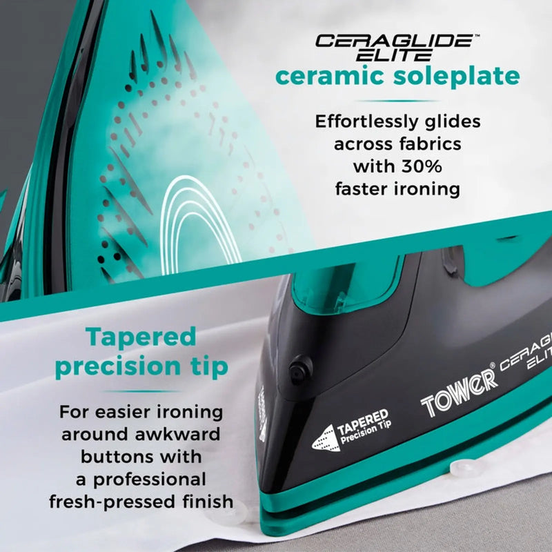 Tower Ceraglide Teal Iron 3100w