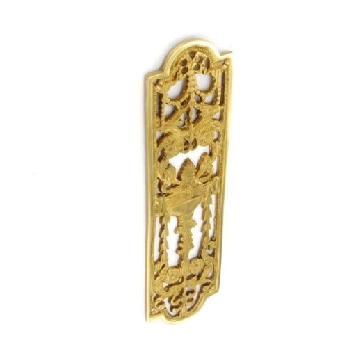 Securit Brass fancy finger plate 225mm, Pack of 5 - only available by special order