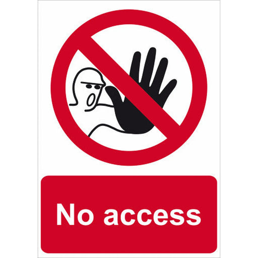 No access 1.2mm Recyclable PP (297 x 420mm) - Min Order 2