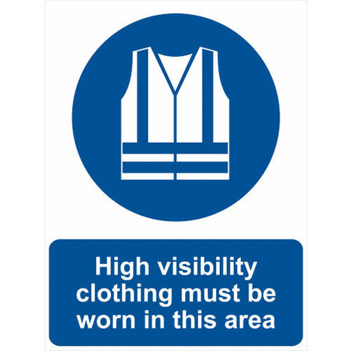 Hi-visibility clothing must be worn - SAV (300 x 400mm) - Min Order 2