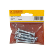 M6 x 50mm ZP Coach Screws  (Pack of 8) - Pack of 5