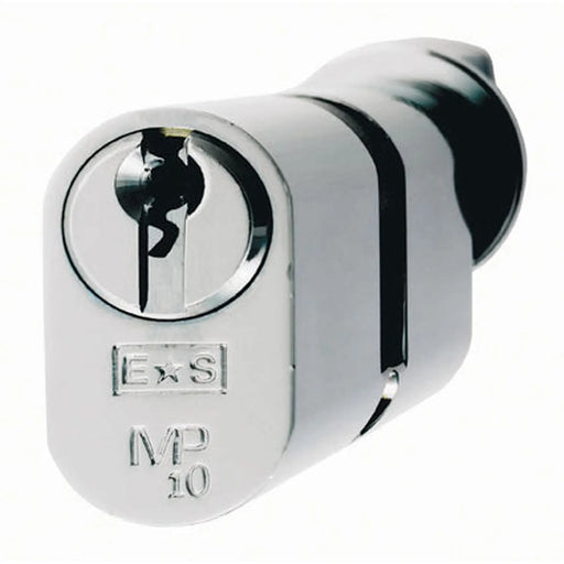 Mp10 64Mm Oval Cylinder & Turn - Ka - Polished Chrome