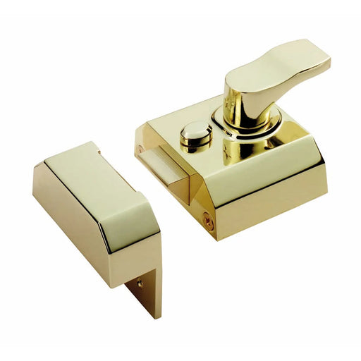 Rim Cylinder Deadlocking Nightlatch 40Mm Level 3 - Electro Brassed