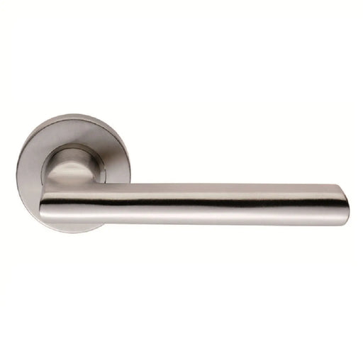 Carlton Lever On Sprung Push-On Round Rose - Satin Stainless Steel
