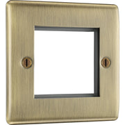 BG Electrical Euro Module - 2 module - square