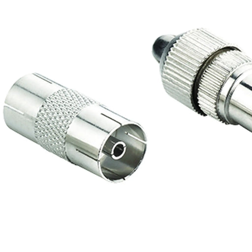 Ross Cable Accessories - Coaxial connector kit including 2 male coaxial plugs and 1 coupler (nickel)