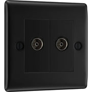 BG Electrical Nexus Metal Matt Black - Double isolated, co-axial