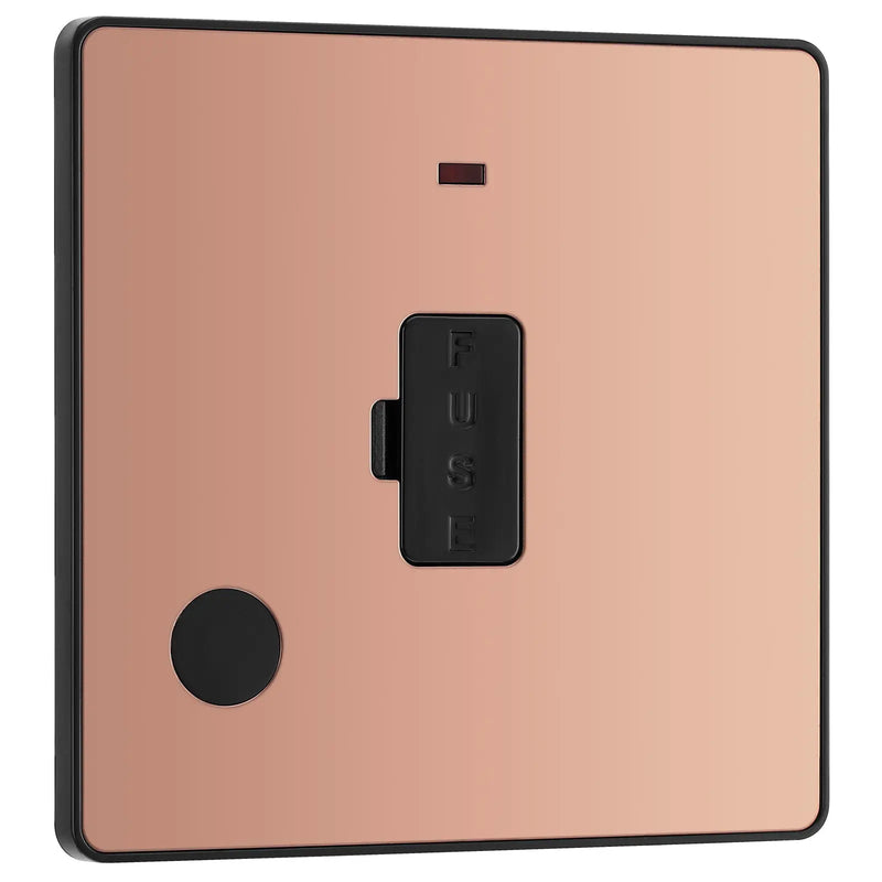 BG Electrical Evolve Polished Copper - Unswitched and fused
