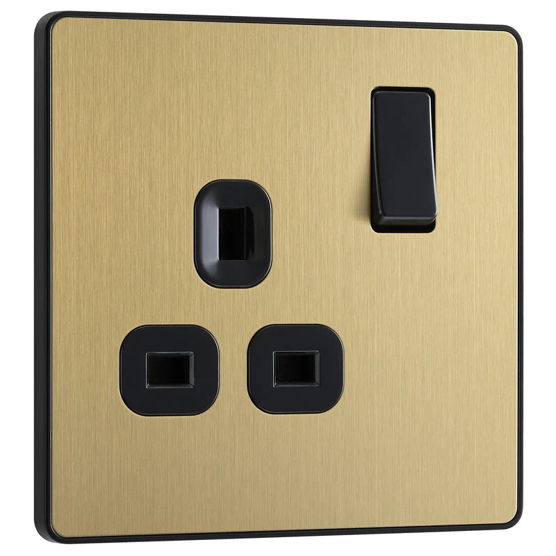 BG Electrical Evolve Satin Brass - Single, switched, single pole