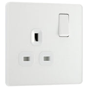 BG Electrical Evolve Pearlescent White - Single, switched, single pole