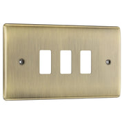 BG Electrical Grid - 3 module, rectangular