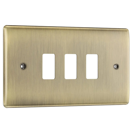 BG Electrical Grid - 3 module, rectangular