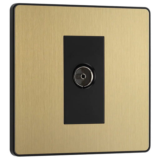 BG Electrical Evolve Satin Brass - Single, co-axial