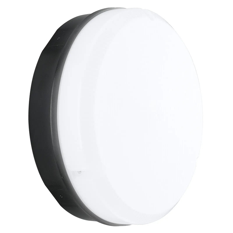 Luceco Mosi bulkhead round black 1150 lumens fixed output driver - Pack of 1