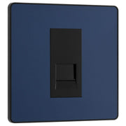 BG Electrical Evolve Matt Blue - Single, telephone socket, secondary